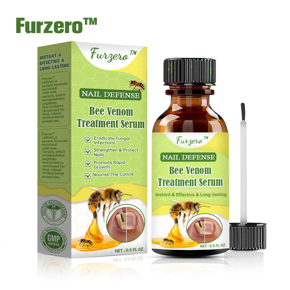 👩⚕️☁️Furzero™ Nail Defense Bee Venom Treatment Serum(For All Kinds Of Nail Diseases✅For Healthier Nail Growth)