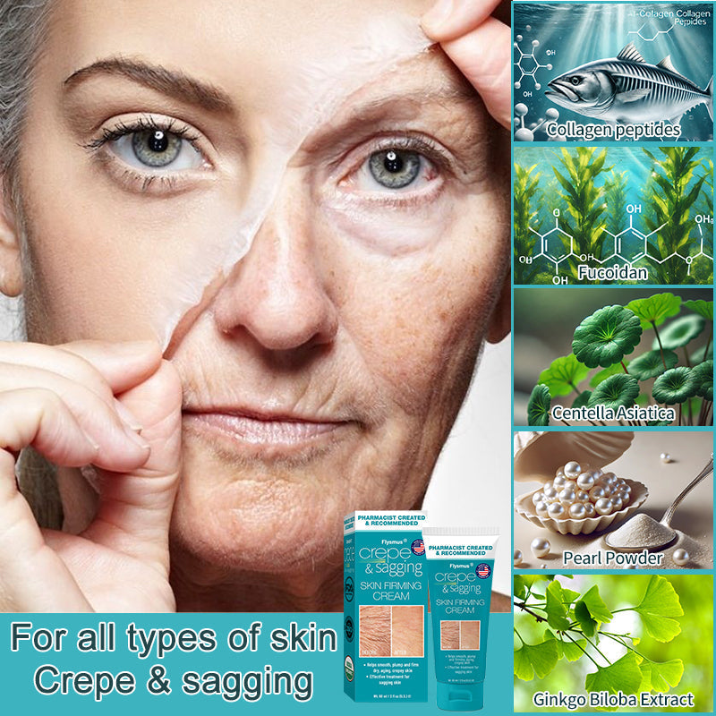 🏙️Flysmus® Skin Firming Cream,Addressing Crepe & Sagging