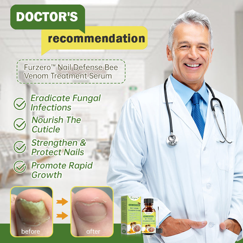 👩‍⚕️☁️Furzero™ Nail Defense Bee Venom Treatment Serum(For All Kinds Of Nail Diseases✅For Healthier Nail Growth)